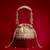 Pink embroidered  silk potli bag