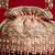Pink embroidered  silk potli bag