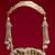 Beige embroidered  silk potli bag