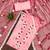Pink chanderi cotton embroidery dress material with dupatta