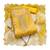 Yellow viscose organza sequins dress material with dupatta
