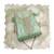 Sea green viscose organza sequins dress material with dupatta