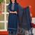 Cotton cambric straight  kurti-pant-dupatta  set