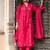 Cotton cambric dyed anarkali  kurti-pant-dupatta  set