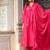 Cotton cambric dyed anarkali  kurti-pant-dupatta  set