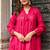 Cotton cambric dyed anarkali  kurti-pant-dupatta  set