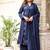 Cotton cambric dyed anarkali  kurti-pant-dupatta  set