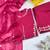 Rani pink Cotton cambric a-line kurti-pant-dupatta  set
