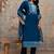 Cotton cambric straight  kurti-pant-dupatta  set