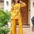 Yellow Printed Cotton co-ord set