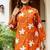 Orange printed Cotton co-ord  set