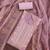 Purple roman cotton silk embroidery dress material with dupatta
