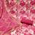 Multi viscose banarasi handwork dress material with dupatta