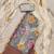 Grey viscose organza sequins dress material with dupatta