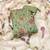 Light green viscose organza sequins dress material with dupatta
