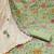 Light green viscose organza sequins dress material with dupatta
