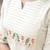 Off white embroidered cotton kurta and pant set
