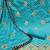 Blue chanderi modal cotton embroidery dress material with dupatta