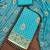 Blue chanderi modal cotton embroidery dress material with dupatta