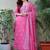 Pale magenta embroidered suit set with dupatta