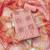 Peach roman cotton silk embroidery dress material with dupatta