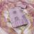 Purple roman cotton silk embroidery dress material with dupatta
