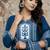 Cotton cambric straight  kurti-pant-dupatta  set