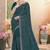Morpeach color resham embroidery & zarkhan stone border georgette saree with blouse