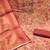 Peach cotton silk handwork dress material with dupatta