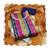 Multi banarasi jacquard handwork dress material with dupatta