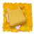Yellow modal chanderi embroidery dress material with dupatta