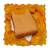 Orange modal chanderi embroidery dress material with dupatta