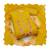 Leamon yellow viscose golden crush embroidery dress material with dupatta