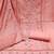 Peach pure cotton silk sequins dress material with dupatta