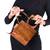The Royals Suitcase style Square handbag in Acacia wood