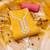 Yellow cembric cotton handwork dress material with dupatta