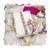 White pure cotton silk sequins dress material with dupatta