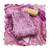 Purple viscose cotton banrasi handwork dress material with dupatta