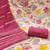 Multi jam cotton handwork dress material with dupatta