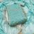 Sea green viscose fendy sattin sequins dress material with dupatta