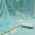 Sea green viscose fendy sattin sequins dress material with dupatta