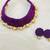 Pink handloom fabric jewelery
