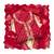 Red jam cotton handwork dress material with dupatta