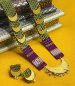 L green chandrakor, long necklace