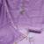 Levender pure cotton silk sequins dress material with dupatta