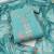 Sea green pure cotton silk sequins dress material with dupatta