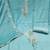 Sea green pure cotton silk sequins dress material with dupatta