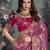Purple color designer border soft jacquard saree with designer blouse fabric