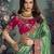 Rama green color designer border soft jacquard saree with designer blouse fabric