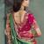 Rama green color designer border soft jacquard saree with designer blouse fabric